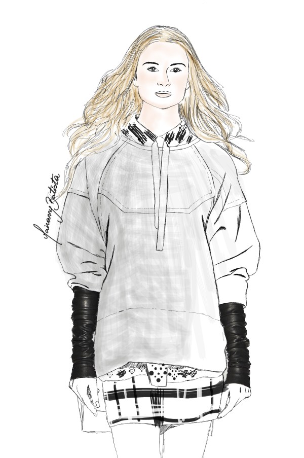 #MBFW Marissa Webb Fall14| Fashion Illustration Report by Mairanny Batista
