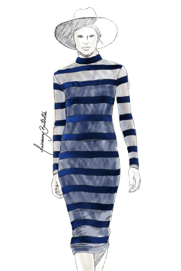#MBFW Charlotte Ronson Fall/Winter 14| Fashion Illustration repost by Mairanny Batista