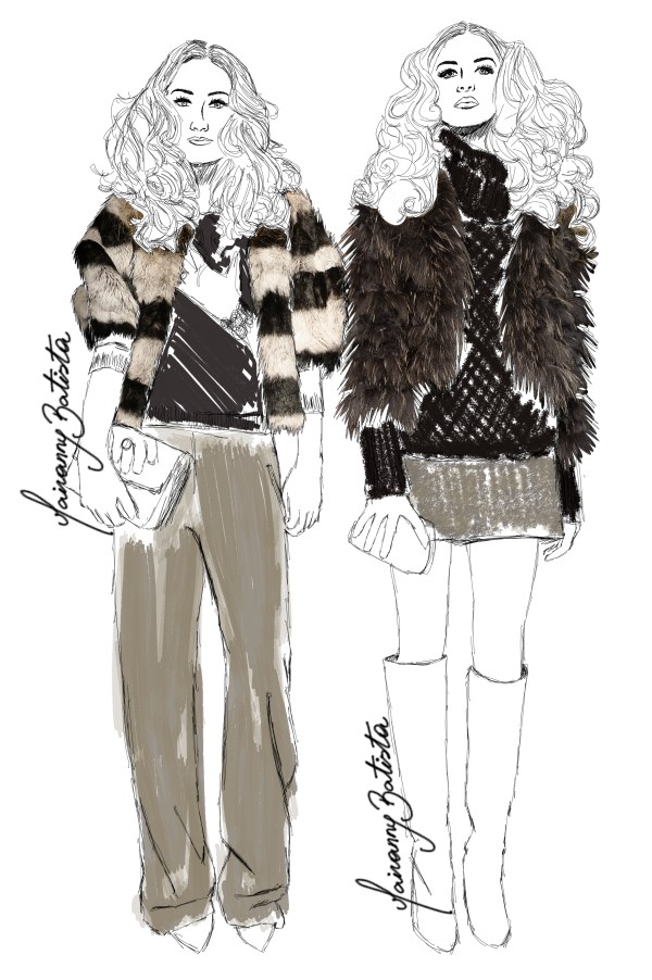 #MBFW Alice + Olivia Fall/Winter 14 | Fashion Illustration report by Mairanny Batista