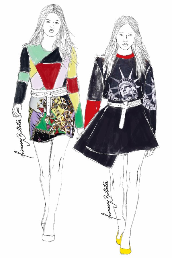 MFW Fausto Puglisi fall/winter 14|| fashion illustration repost by Mairanny Batista || Milan Fashion Week