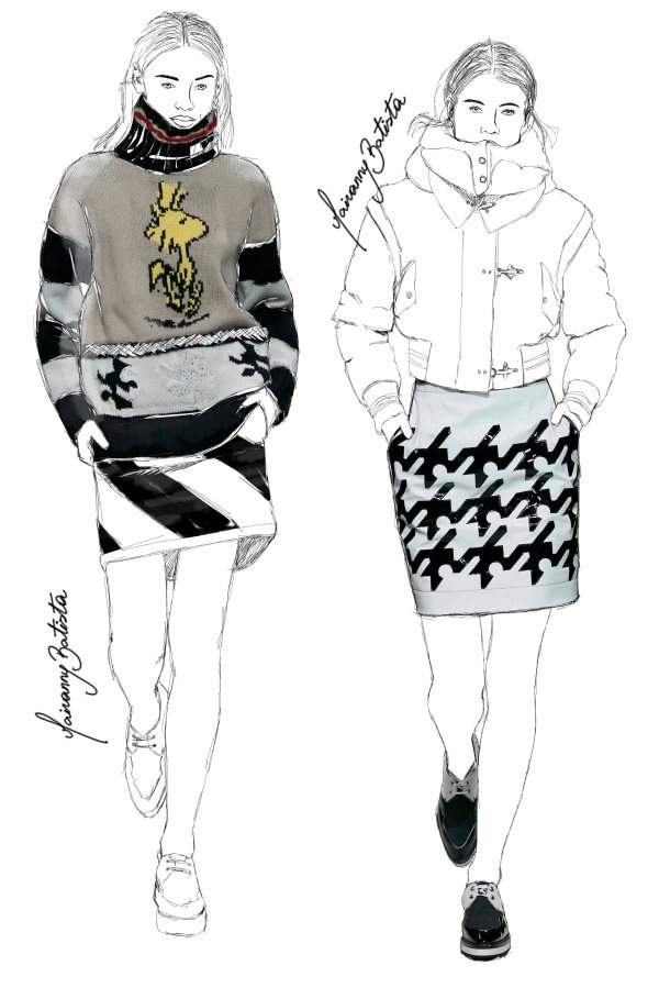 MFW FAY fall/winter 14 || fashion illustration report by Mairanny Batista|| mairanny.com || Milan Fashion Week ||