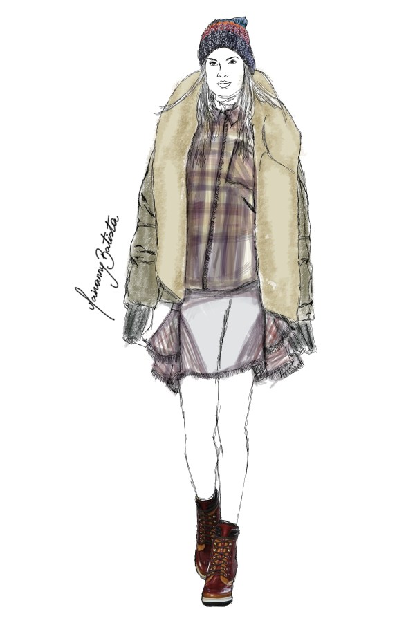 #MBFW Tommy Hilfiger Fall/Winter14 | Fashion Illustration report by Mairanny Batista 