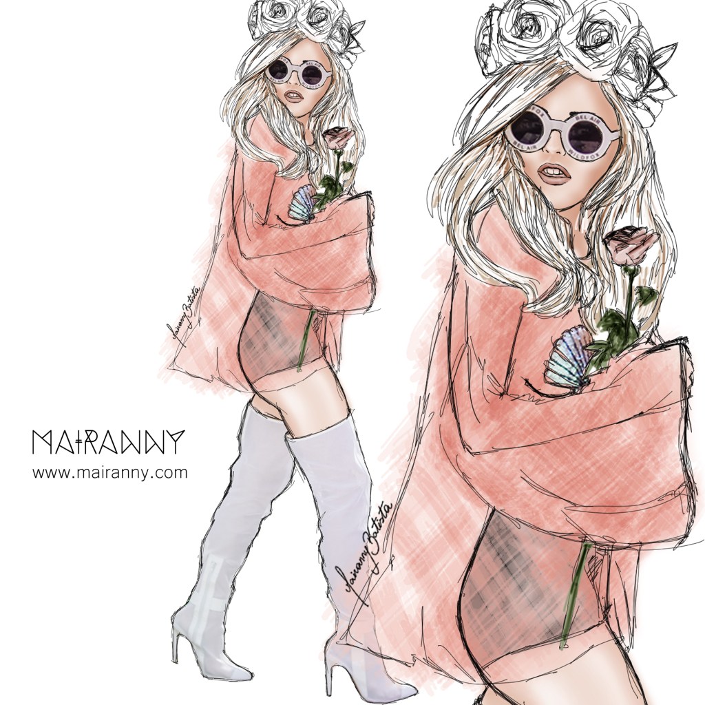 Fashion Illustration inspired by @ihateblonde