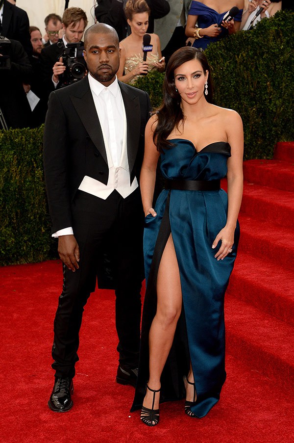 Kim Kardashain and Kanye West Met Gala 2014 photo by Vogue.uk
