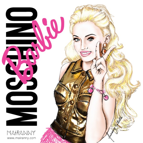 The Moschino Barbie collection!! Fashion Illustration by Mairanny
