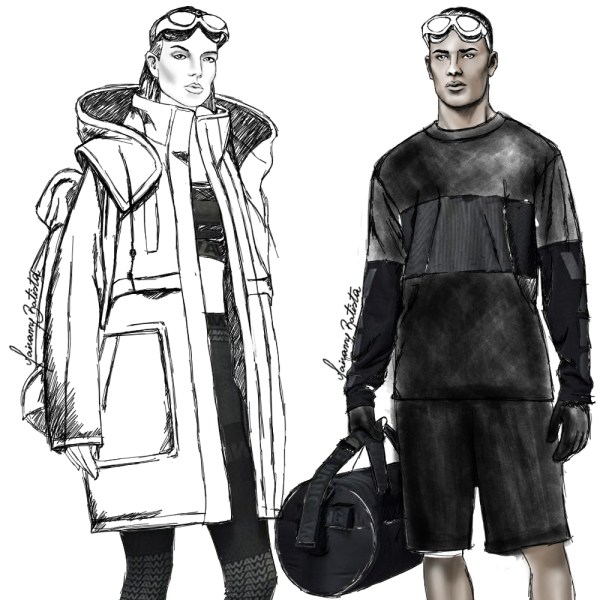 ALEXANDER WANG X HM FALL/WINTER 2014 Fashion Illustration by Mairanny Batista