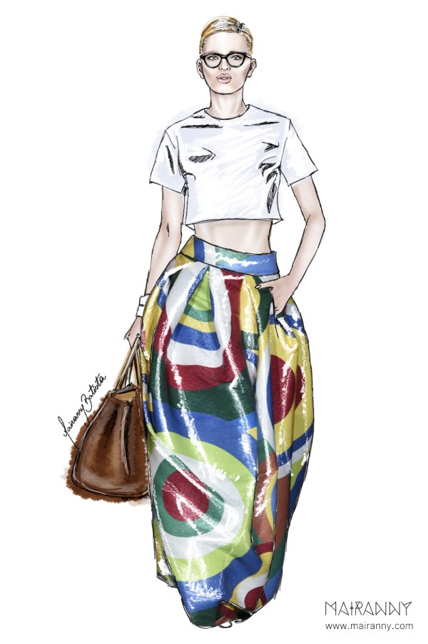 DSQUARED2 Spring/Summer 2015 Fashion Illustration by Mairanny Batista