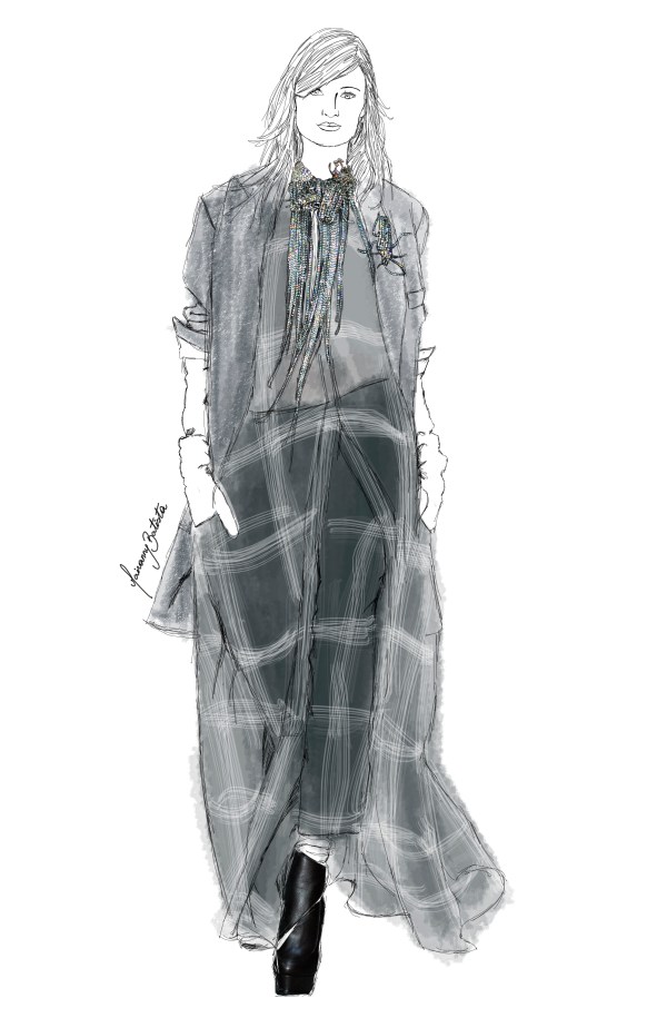 Vera Wang Fall/Winter 14||  Fashion Illustration by Mairanny Batista