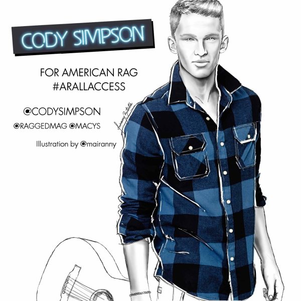 Cody Simpson for American RAG Illustration by Mairanny Batista