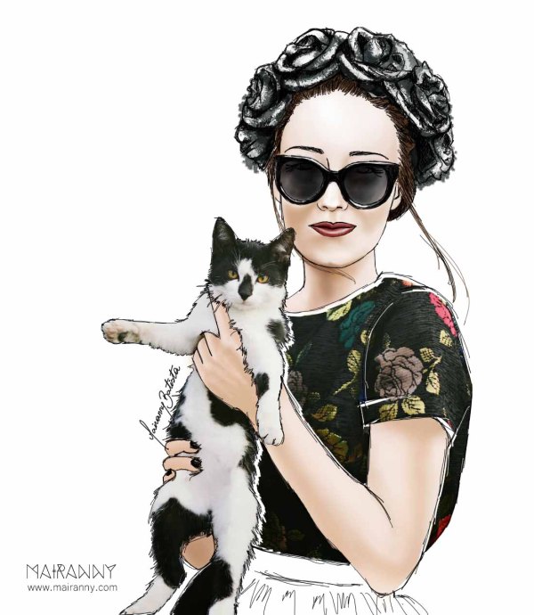 Denis Seyol from the blog " J'adore Fashion " Fashion Illustration by Mairanny