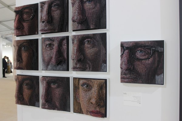 Andrew Myers at the Gallery LCFA ||SCOPE Miami Fair Photo by Mairanny