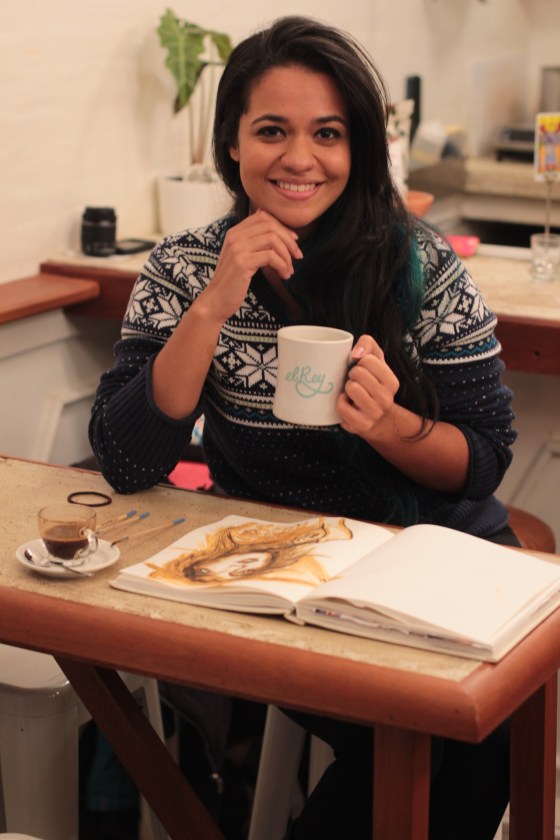 Photo by David Perez Fashion Coffee Art by Mairanny Batista at El Rey NYC