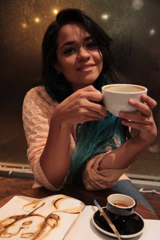 Photo by David Perez Fashion Coffee Art by Mairanny Batista