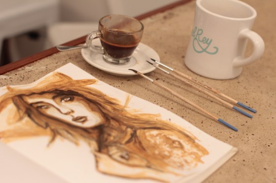 Photo by David Perez Fashion Coffee Art by Mairanny Batista at El Rey NYC