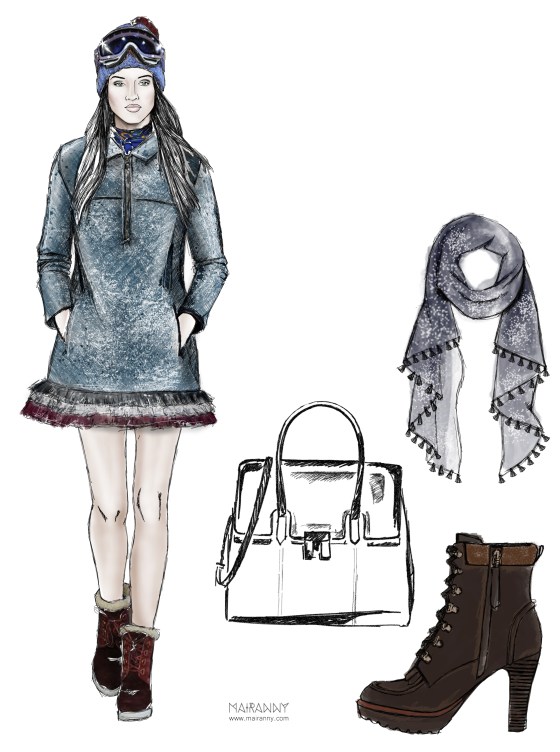 Tommy Hilfiger Winter Collection  Fashion Illustration by Mairanny