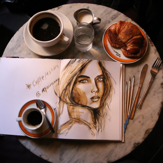 Photo by David Perez Fashion Coffee Art by Mairanny Batista