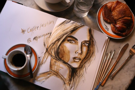 Photo by David Perez Fashion Coffee Art by Mairanny Batista
