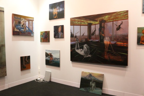 Art by Olivier Masmonteil at Galerie Dukan | Volta NY 2015 photo by Mairanny Batista