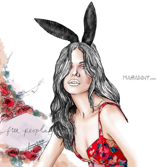 Free People Fashion Illustration by Mairanny Batista